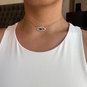 🏷EVIL EYE Chocker- Gold 🧿